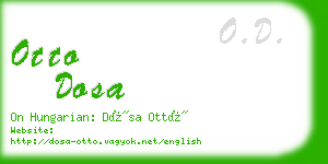 otto dosa business card